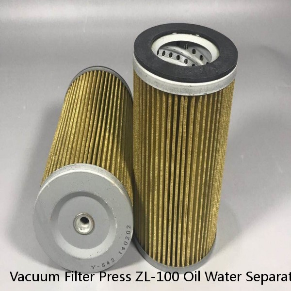 Vacuum Filter Press ZL-100 Oil Water Separator Filter Machine