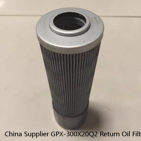 China Supplier GPX-300X20Q2 Return Oil Filter Element