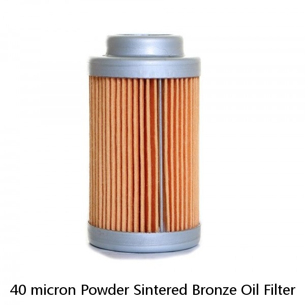 40 micron Powder Sintered Bronze Oil Filter #1 image